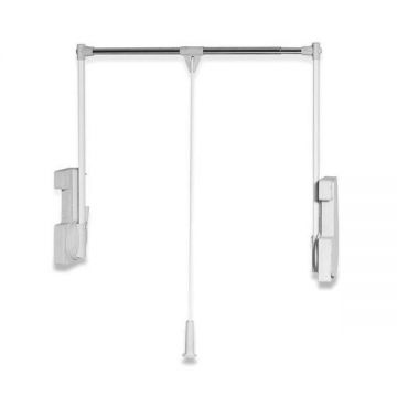 Lift pentru haine, finisaj alb, S-6013-W, greutate suportata 10 kg  - Maxdeco
