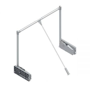 Lift pentru haine, finisaj gri S-6013-G, greutate suportata 10 kg - Maxdeco