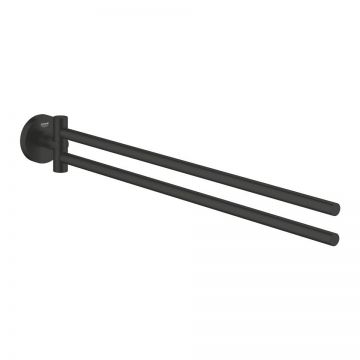 Port-prosop cu 2 brate Grohe Essentials 40cm matte black