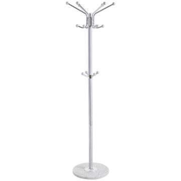 STANDER HAINE in argintiu, alb 37/170/37 cm