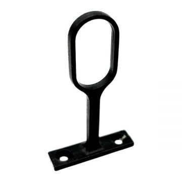 Suport intermediar pentru bara umerase ovala, finisaj negru mat