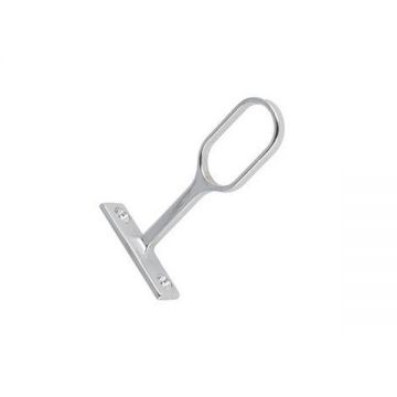 Suport intermediar pentru bara umerase ovala, finisaj nichel - Maxdeco