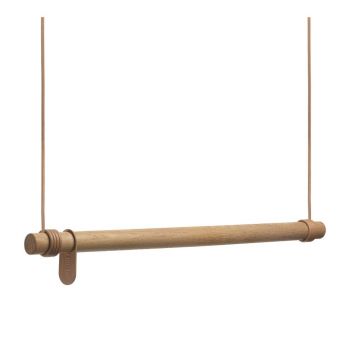 Cuier de perete în culoare naturală din lemn de stejar 80 cm Swing M – LIND DNA