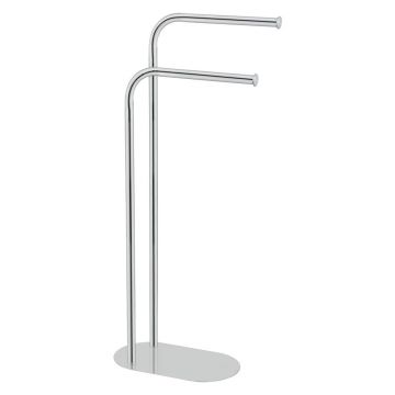 Suport pentru prosoape argintiu lucios din oțel inoxidabil Levante – Wenko