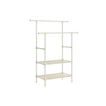 Suport pentru umerase cu rafturi, Songmics, Alb, 70 Kg, RDR02WT, 171 x 114 x 45 cm