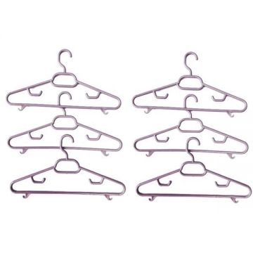 Umerase din plastic, mov deschis, set 6 bucati - Maxdeco