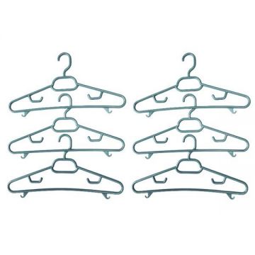 Umerase din plastic, verde inchis, set 6 bucati - Maxdeco