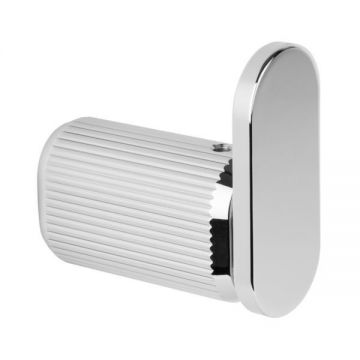 Agatatoare cuier Brooklyn, finisaj nichel lucios, 30x70 mm