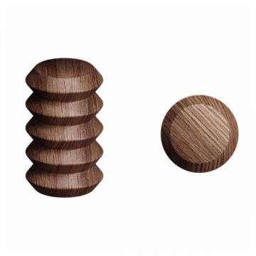 Agatatoare cuier Pulse, finisaj nuc, 28x45 mm