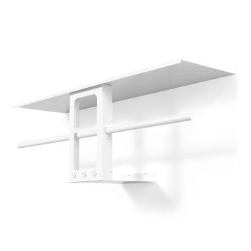 Cuier de perete alb cu raft din oÈu009Bel 100 cm Luno Small âu0080Spinder Design