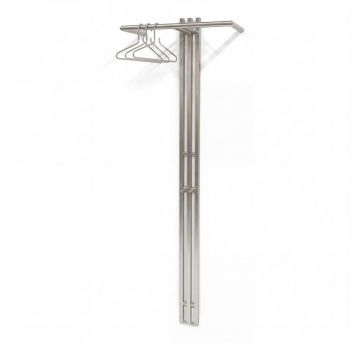 Cuier de perete argintiu din oțel 65 cm Senza – Spinder Design