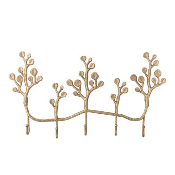 Cuier de perete auriu din metal 57 cm Padova – Bloomingville