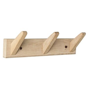 Cuier de perete în culoare naturală deschisă din lemn de stejar 31 cm Daiki – Yes Everyday