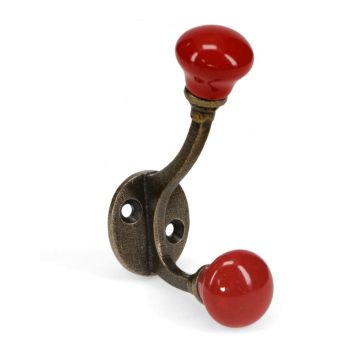 Cuier de perete roșu din metal 3 cm – Rex London