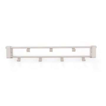Cuier de perete taupe cu raft din oțel 60 cm Rex – Spinder Design