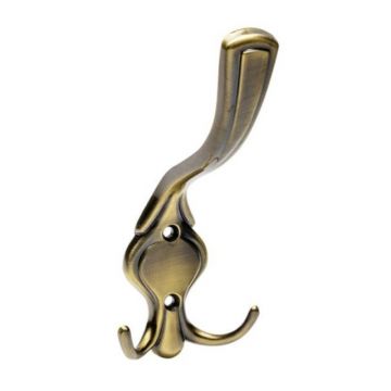 Cuier Model Orvieto, 3 Carlige, Finisaj Antic Auriu