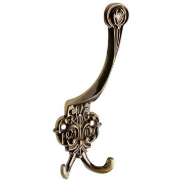 Cuier Model Teodora, 3 Carlige, Finisaj Antic Auriu