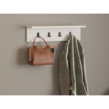 Cuier suspendat Ayla Alb 60x14.5x16.3 cm