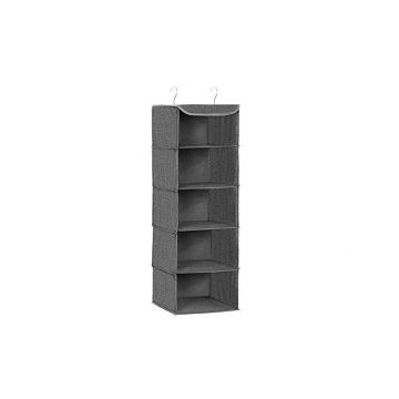 Organizator pentru garderoba, Songmics, RYCH06G, Gri