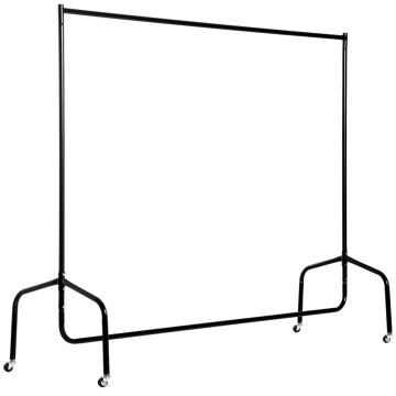 Suport pentru haine cu 4 roti de fier, 150x60x150cm