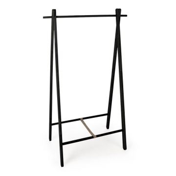 Suport pentru haine negru din lemn de mesteacăn 91x151x50 cm Daiki – Yes Everyday